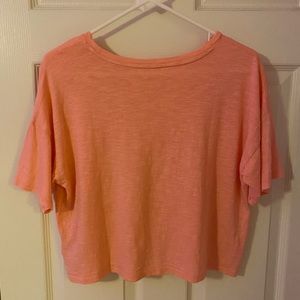 American Eagle Salmon Colored Crop Top